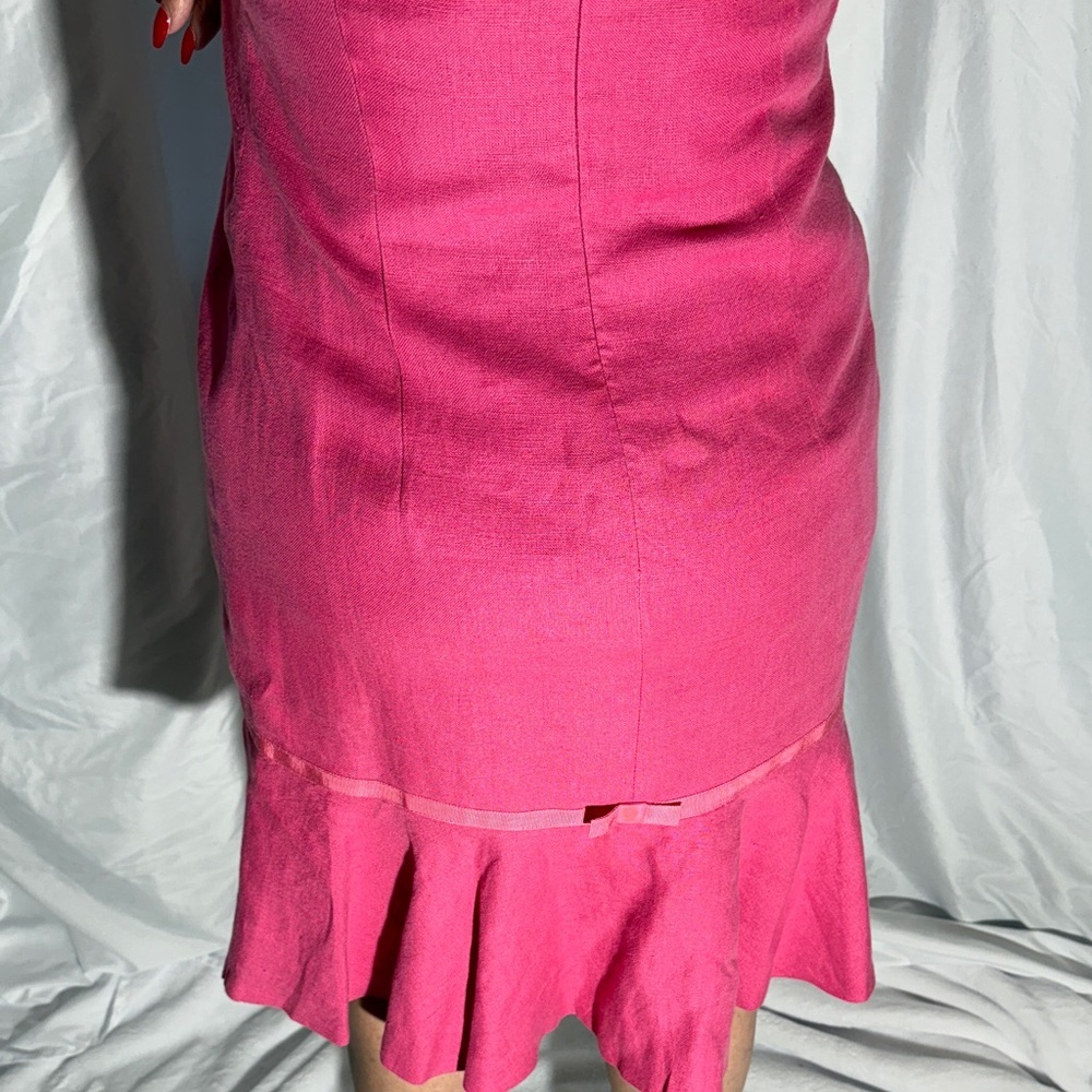 Sara Campbell Vibrant Pink Midi Dress Size 4 - Picture 10 of 11